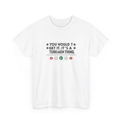 Additional product view of the Turkmenistan Turkmen Thing T-Shirt