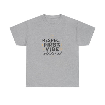 Additional product view of the South Korea Respect First, Vibe Second T-Shirt