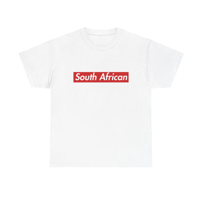 Front view of the South Africa South African Red Wordmark T-Shirt