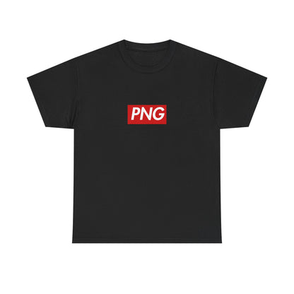 Additional product view of the Papua New Guinea PNG Red Wordmark T-Shirt