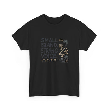 Additional product view of the Tuvalu Small Island, Strong Voice T-Shirt