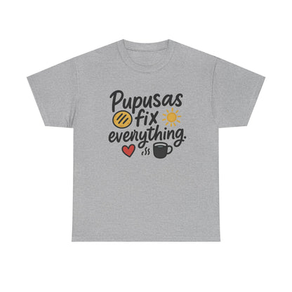 Additional product view of the El Salvador Pupusas Fix Everything T-Shirt