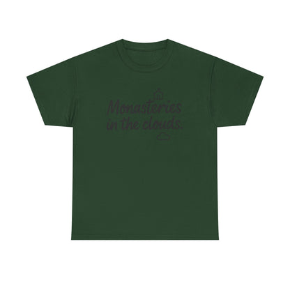 Additional product view of the Bhutan Monasteries in the Clouds T-Shirt