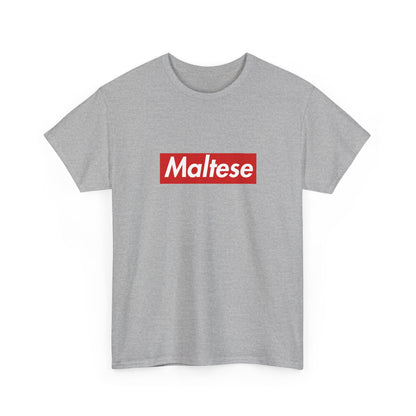 Additional product view of the Malta Maltese Red Wordmark T-Shirt