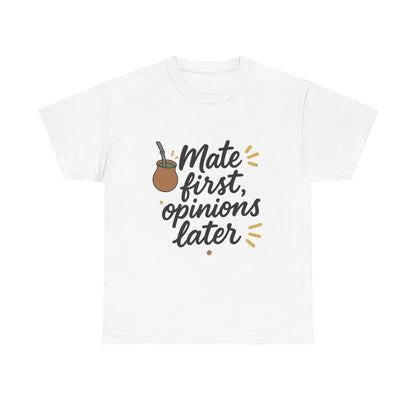 Front view of the Argentina Mate First T-Shirt