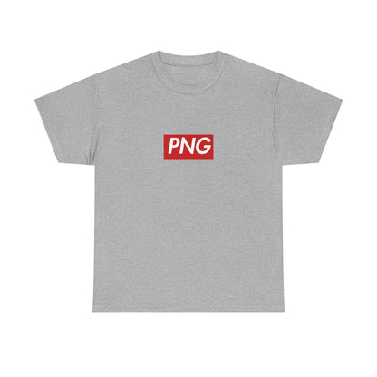 Additional product view of the Papua New Guinea PNG Red Wordmark T-Shirt