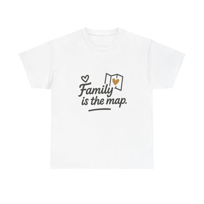 Front view of the Bangladesh Family Is the Map T-Shirt