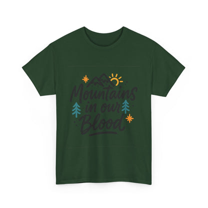 Additional product view of the Afghanistan Mountains in Our Blood T-Shirt