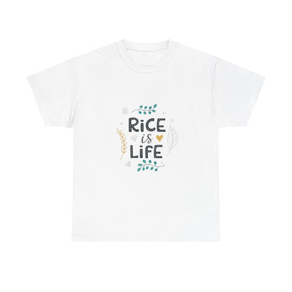 Front view of the Sierra Leone Rice Is Life T-Shirt