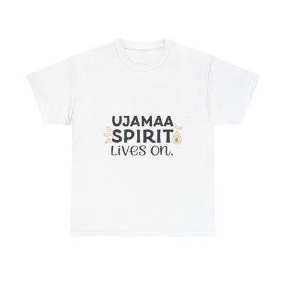 Front view of the Tanzania Ujamaa Spirit T-Shirt