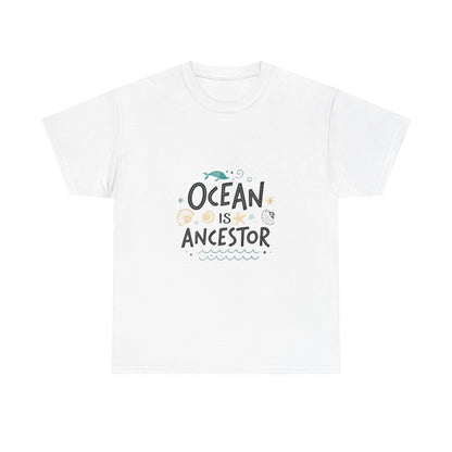 Front view of the Vanuatu Ocean Ancestor T-Shirt