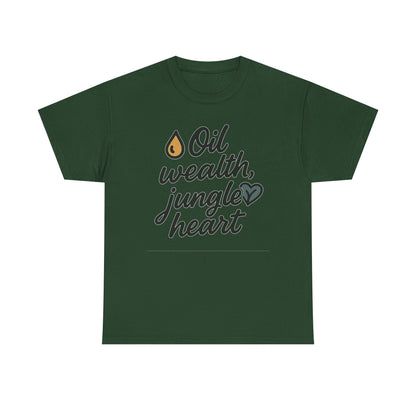 Additional product view of the Brunei Oil Wealth, Jungle Heart T-Shirt