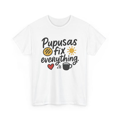Additional product view of the El Salvador Pupusas Fix Everything T-Shirt