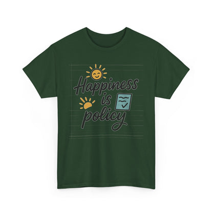 Additional product view of the Bhutan Happiness Is Policy T-Shirt