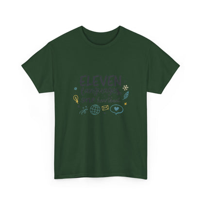 Additional product view of the South Africa Eleven Languages, One Heart T-Shirt