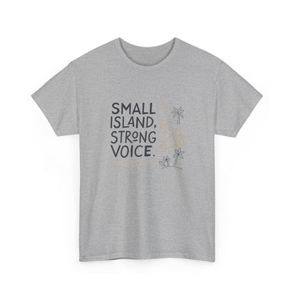 Additional product view of the Tuvalu Small Island, Strong Voice T-Shirt