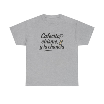 Additional product view of the Mexico Cafecito, Chisme & Chancla T-Shirt