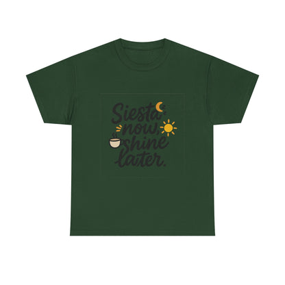 Additional product view of the Spain Siesta Now, Shine Later T-Shirt