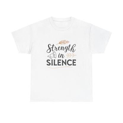 Front view of the Ukraine Strength in Silence T-Shirt