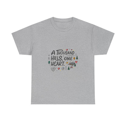 Additional product view of the Rwanda Thousand Hills, One Heart T-Shirt