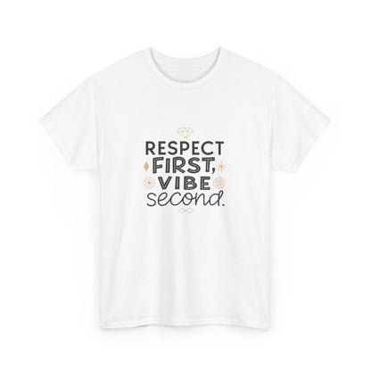 Additional product view of the South Korea Respect First, Vibe Second T-Shirt