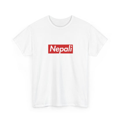 Additional product view of the Nepal Nepali Red Wordmark T-Shirt