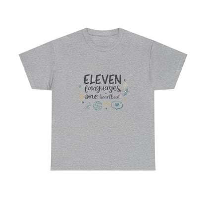 Additional product view of the South Africa Eleven Languages, One Heart T-Shirt