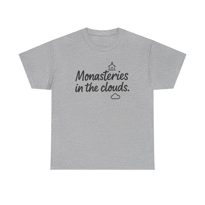 Additional product view of the Bhutan Monasteries in the Clouds T-Shirt