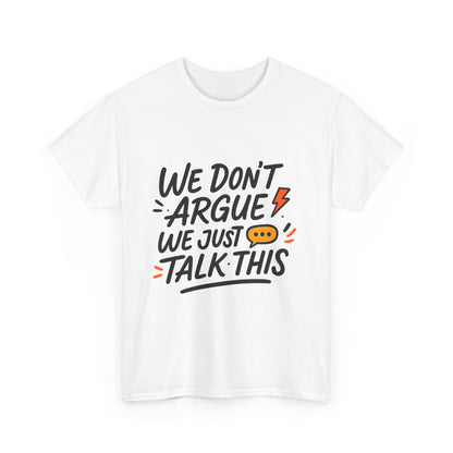 Additional product view of the Albanian Talking & Arguing Graphic T-Shirt