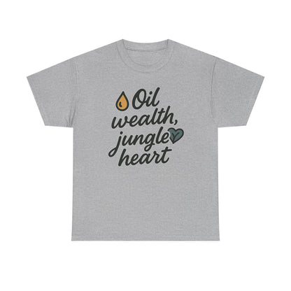 Additional product view of the Brunei Oil Wealth, Jungle Heart T-Shirt