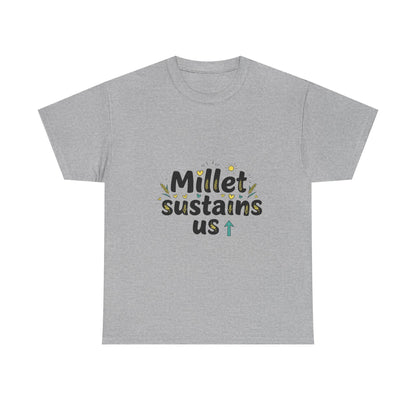 Additional product view of the Niger Millet Sustains Us T-Shirt