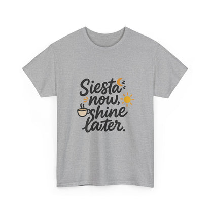 Additional product view of the Spain Siesta Now, Shine Later T-Shirt