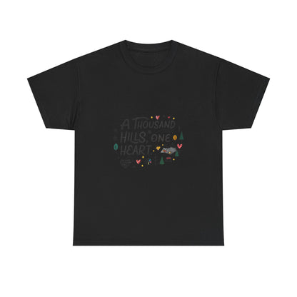 Additional product view of the Rwanda Thousand Hills, One Heart T-Shirt