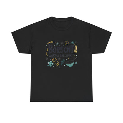 Additional product view of the Ukraine Borscht & Resilience T-Shirt