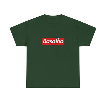 Additional product view of the Lesotho Basotho Red Wordmark T-Shirt