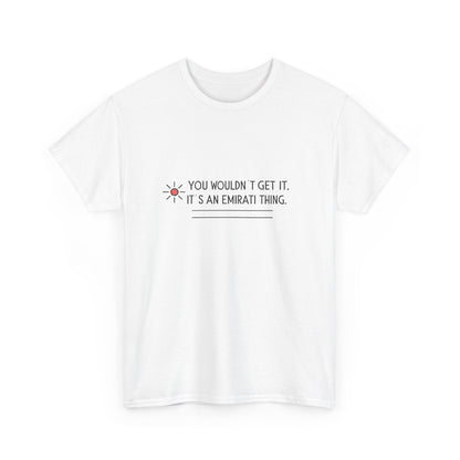 Additional product view of the United Arab Emirates Emirati Thing T-Shirt