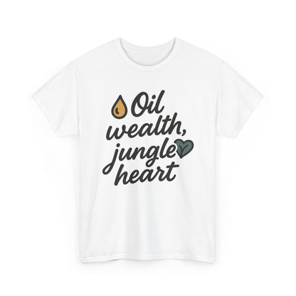 Additional product view of the Brunei Oil Wealth, Jungle Heart T-Shirt