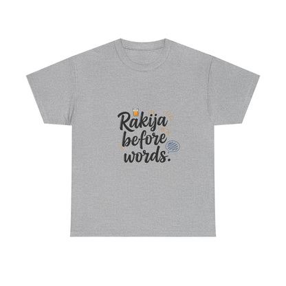Additional product view of the North Macedonia Rakija Before Words T-Shirt