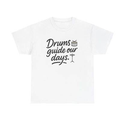 Front view of the Cameroon Drums Guide Our Days T-Shirt