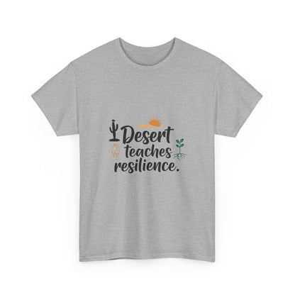 Additional product view of the Niger Desert Teaches Resilience T-Shirt