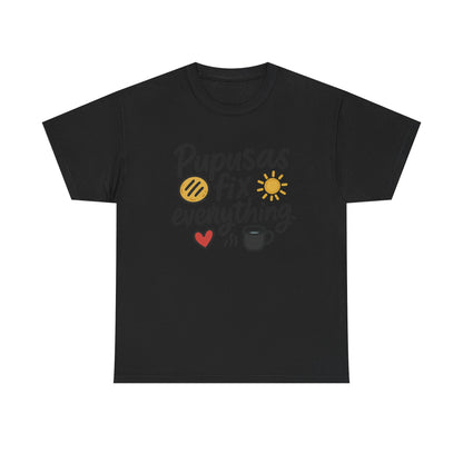Additional product view of the El Salvador Pupusas Fix Everything T-Shirt