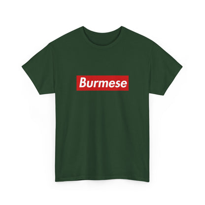 Additional product view of the Myanmar Burmese Red Wordmark T-Shirt