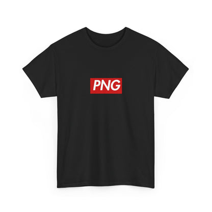 Additional product view of the Papua New Guinea PNG Red Wordmark T-Shirt