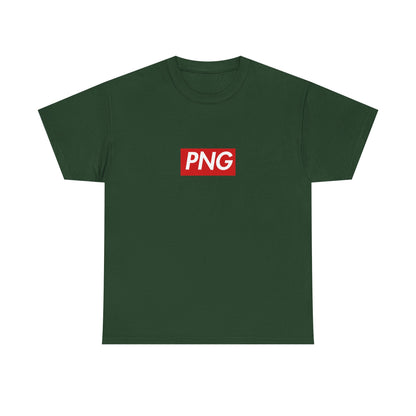 Additional product view of the Papua New Guinea PNG Red Wordmark T-Shirt
