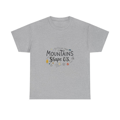 Additional product view of the Tajikistan Mountains Shape Us T-Shirt