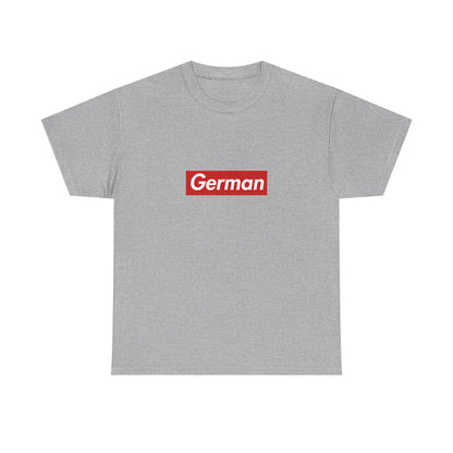 Additional product view of the German Red Wordmark T-Shirt