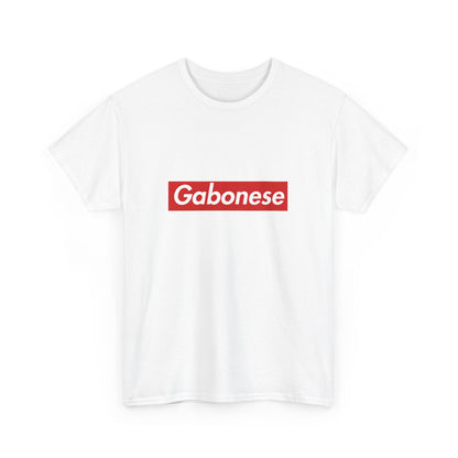 Additional product view of the Gabonese Red Wordmark T-Shirt