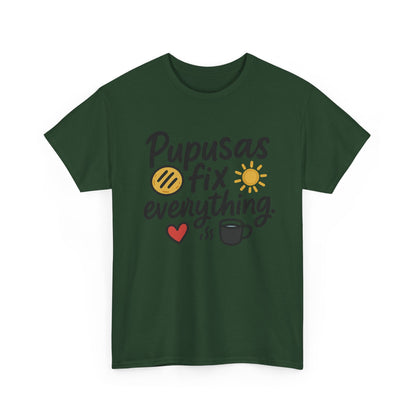 Additional product view of the El Salvador Pupusas Fix Everything T-Shirt