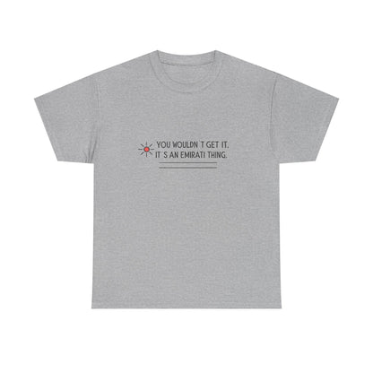 Additional product view of the United Arab Emirates Emirati Thing T-Shirt