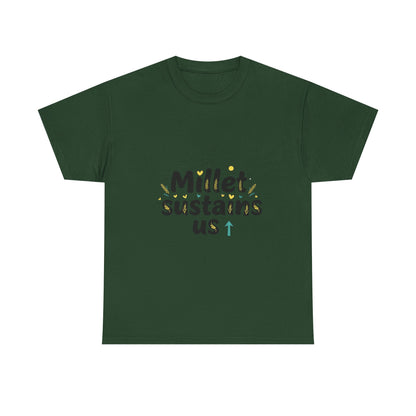 Additional product view of the Niger Millet Sustains Us T-Shirt